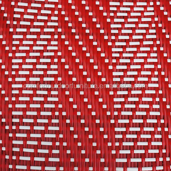 All-weather French Wicker Bistro Chair Red Color