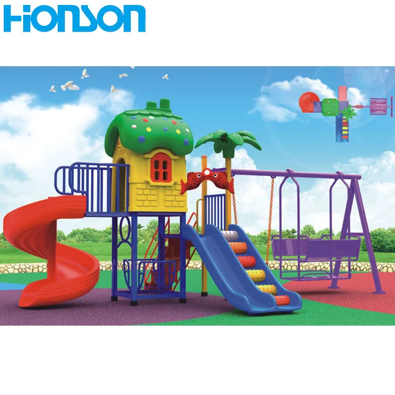 Китайский производитель, прямая продажа, дешевая пластиковая уличная качели, игровая площадка