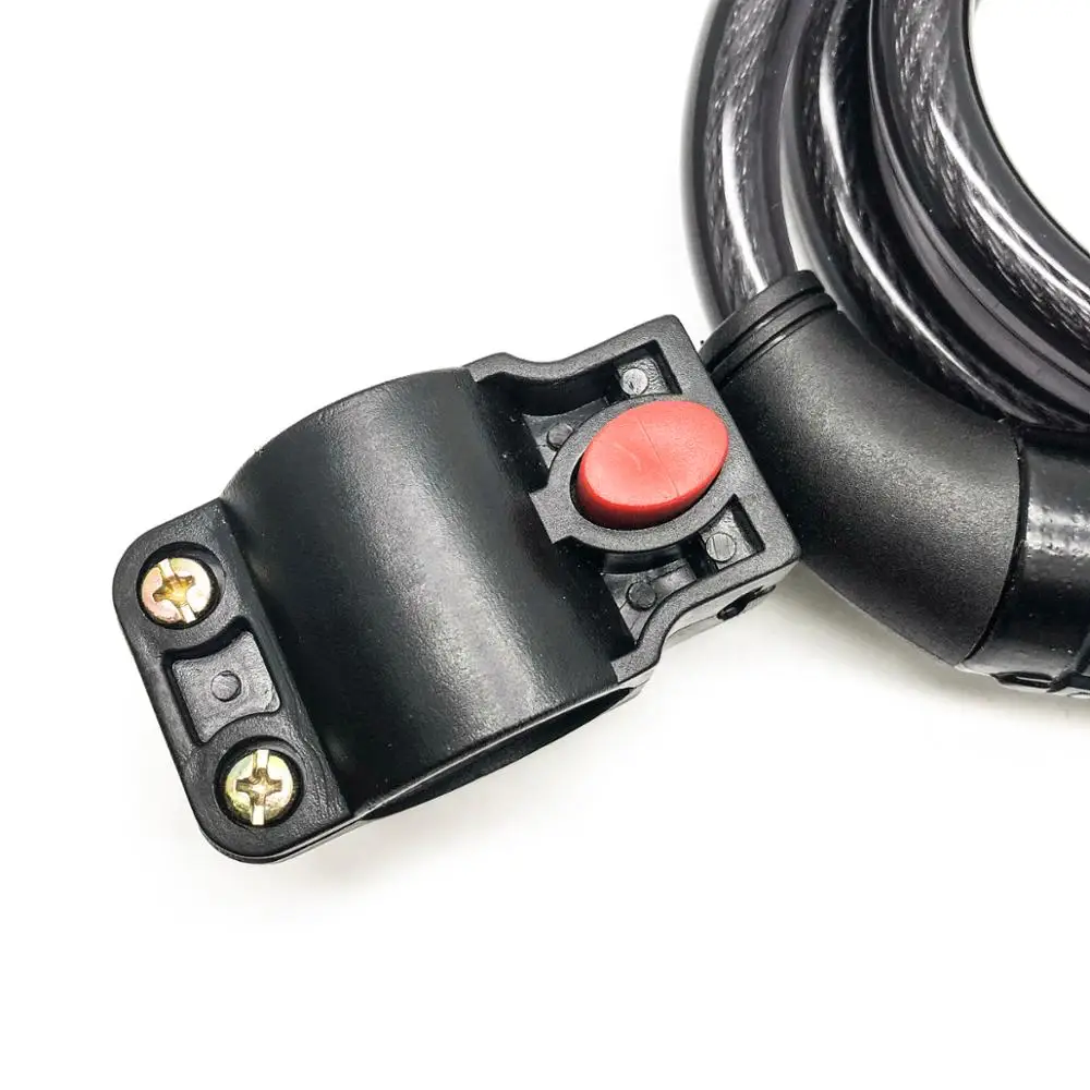 
8311-Q High Security 5 digits Steel bicycle parts bicycle accessory combination lock, with bracket 