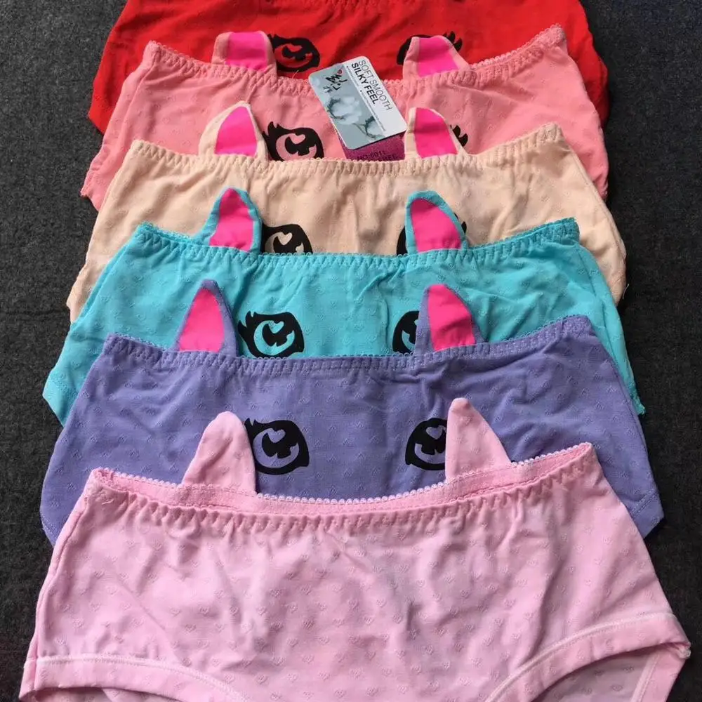 Fashion hot selling new design cotton animal panty cat panty underwear for Vietnam Cambodia