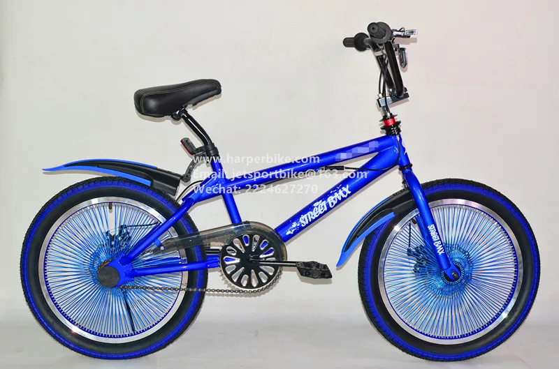 Colorful design 20 inch bmx with 140 spokes for freestyle