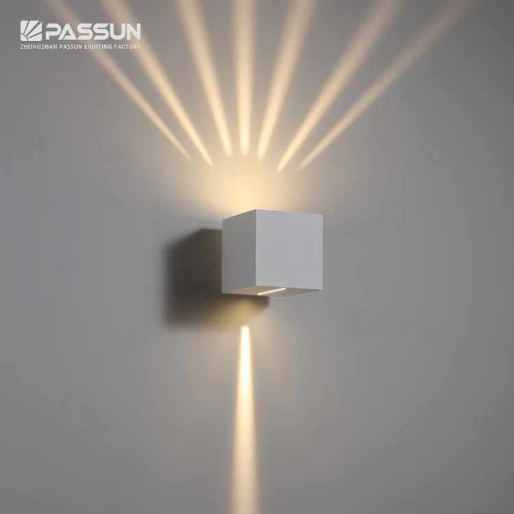 Квадратные наружные светодиодные Настенные светильники 6 Вт/современная светодиодная настенная лампа