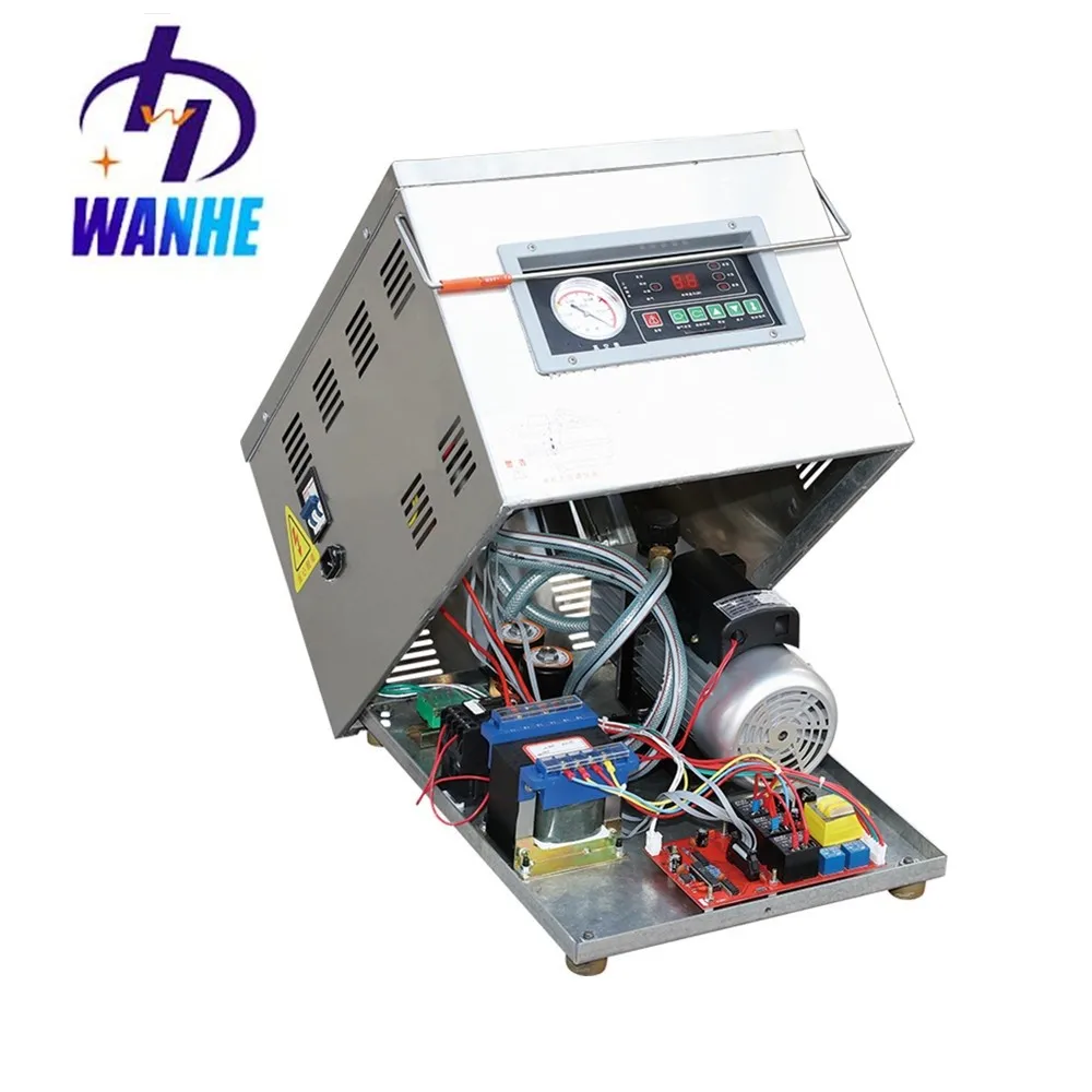 Wanhe commercial DZ vacuum packing machine table top small food rice brick fish vacuum sealer meat vacuum packing machine
