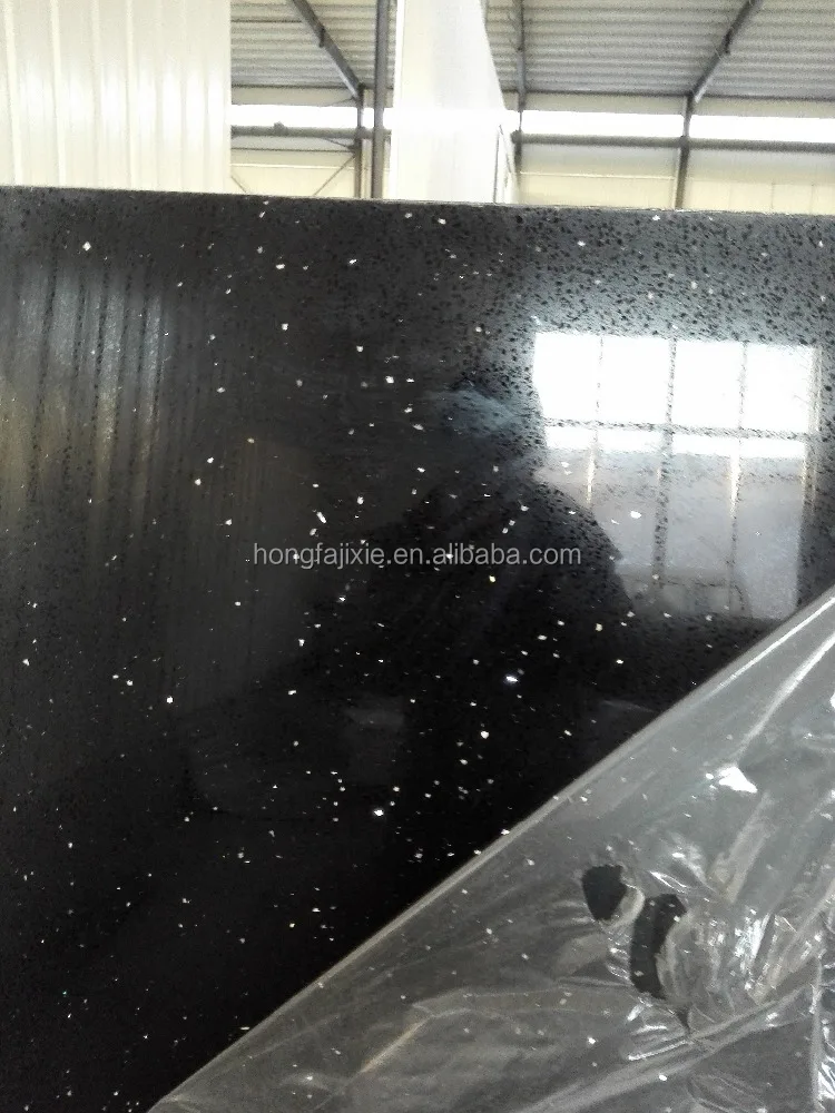 quartz mirror fleck tiles/black star quartz stone tile