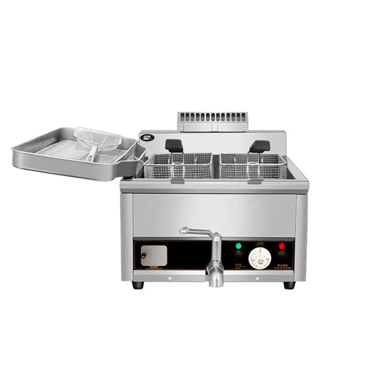 Commercial automatic Japanese gas deep fryer fried chicken machine