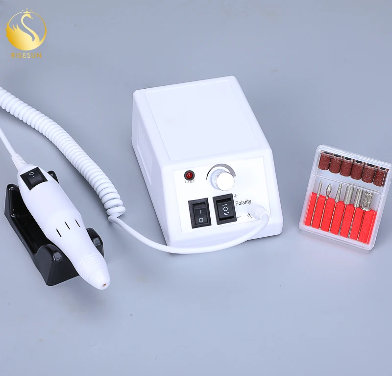 
Risesun Professional Nail Art Salon Pedicure and Manicure Kit Nail Beauty Electric Nail Drill Machine 100-240V 