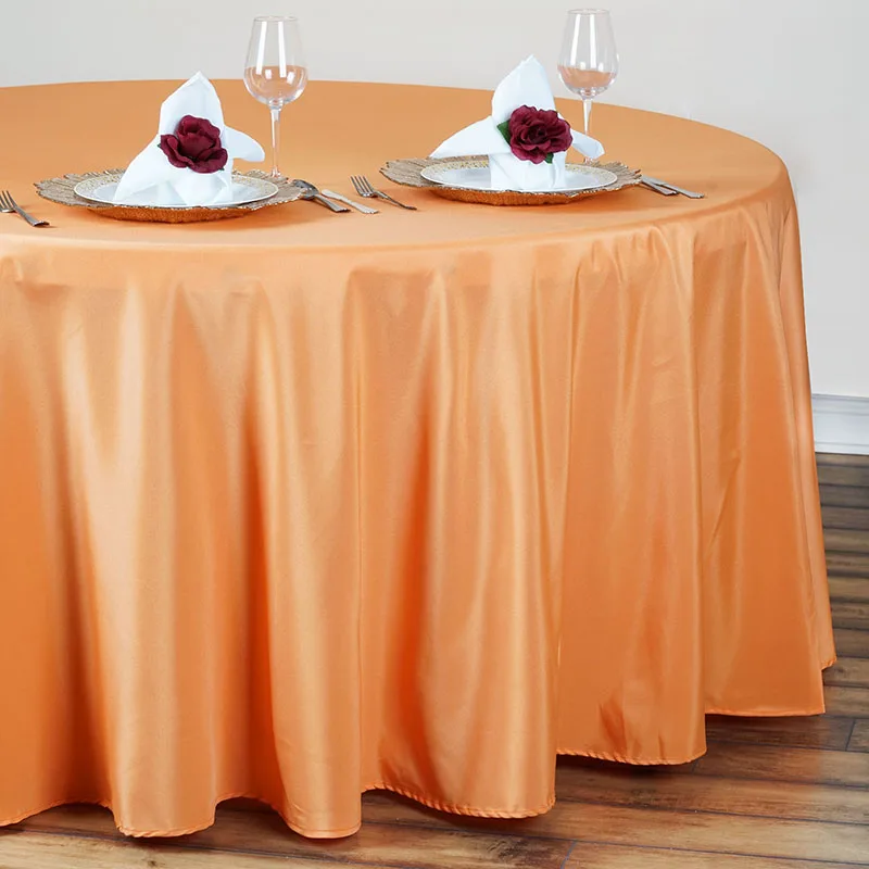 Wedding Table Cover 100% Polyester 120' Round Jacquard Table Cloth