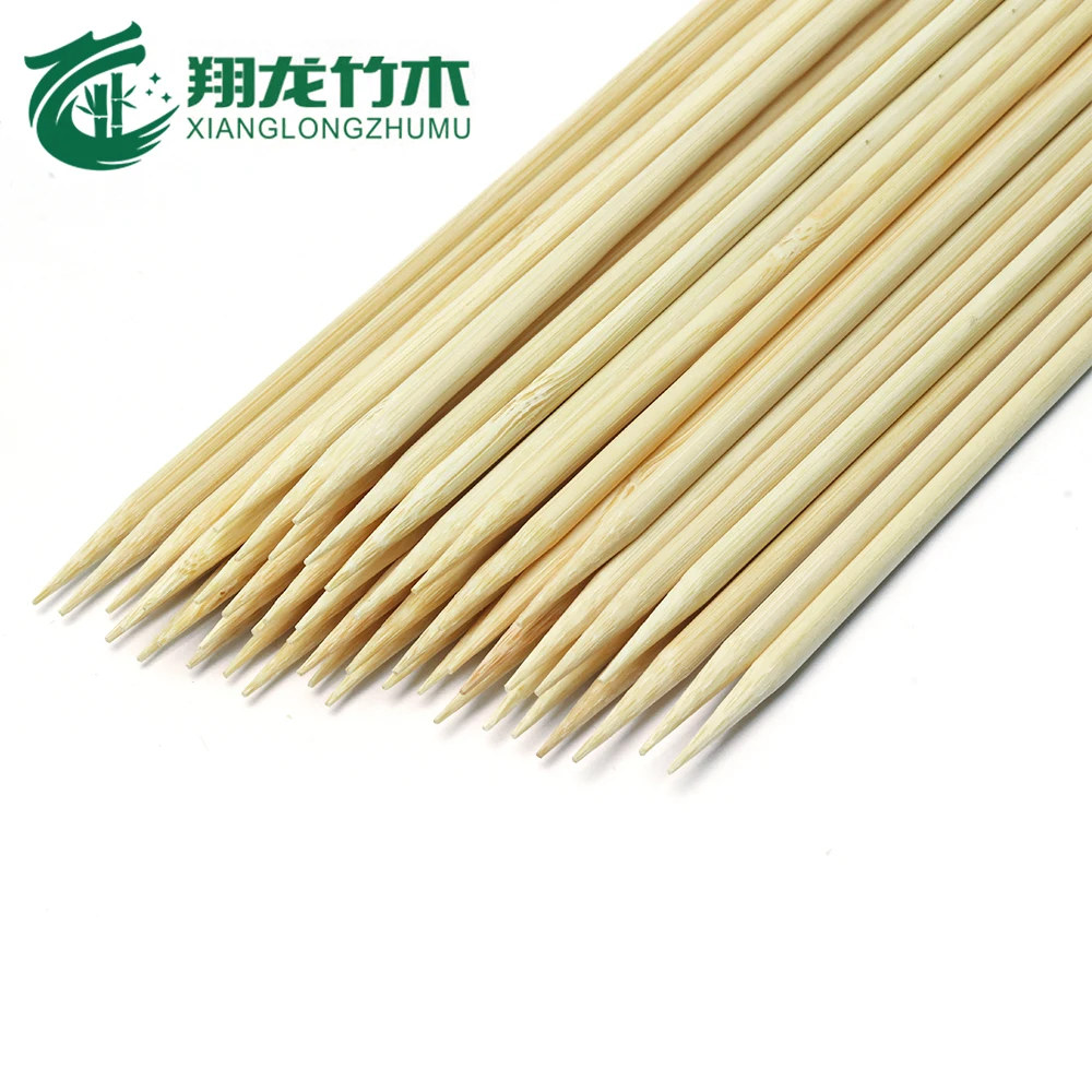 Factory price disposable round  bamboo skewer with  customized logo