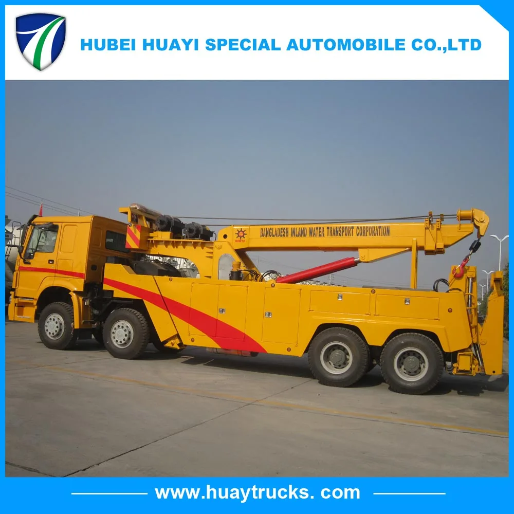 SINOTRUK HOWO 40 тонн тяжелый поворотный эвакуатор тягач буксировочный грузовик для продажи, эвакуатор тягача, эвакуатор грузовика
