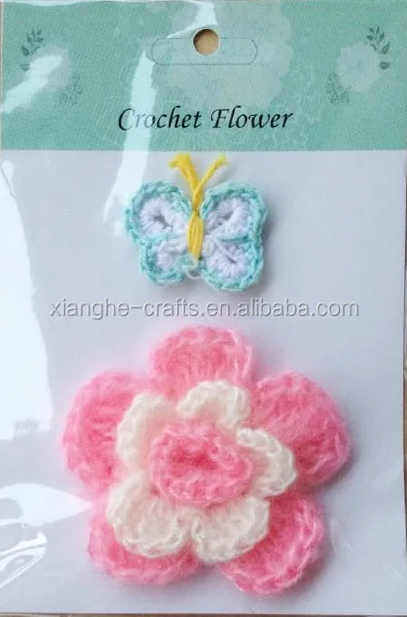 DIY Fabric Crafts Handmade Crochet Flowers for Decoration