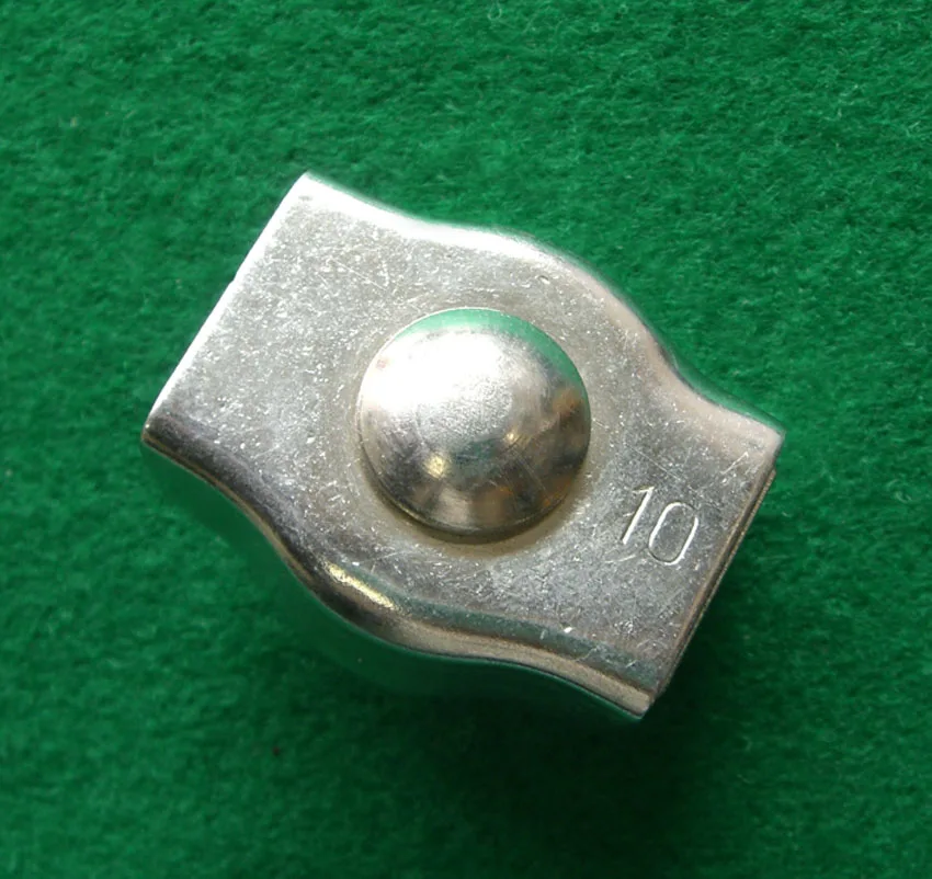 
Steel Wire Rope Single Cable Clamp stainless steel single head silver clips Steel Wire Rope Clips 