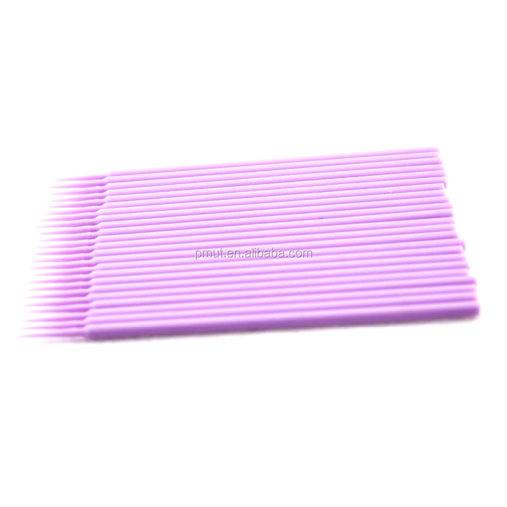 
pvc container packing 100pcs/barrel dental micro brush applicator 