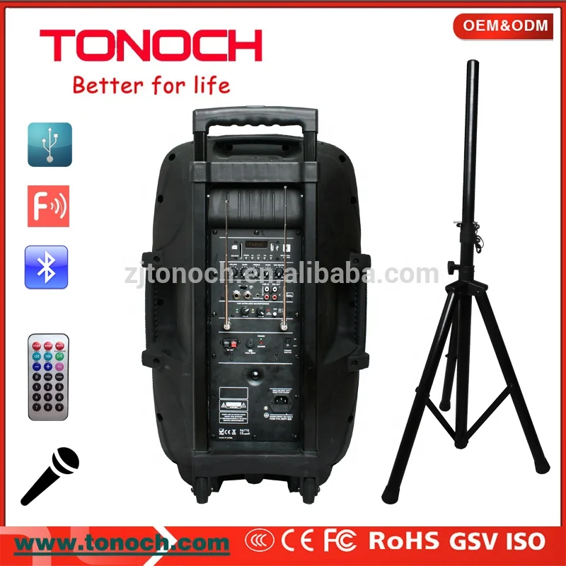 15 pa speaker plastic pa speaker active speaker box