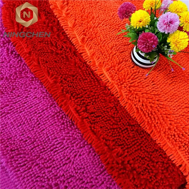 
hot sales Chenille Cleaning Microfiber Chenille Fabric 100% Polyester Rug Chenille Shaggy Fabric Microfiber Cleaning Mop Cloth 