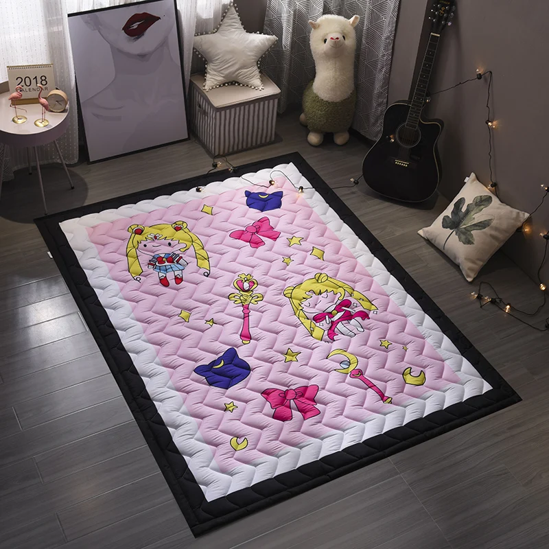 Cotton Baby Play Mat Soft Crawling Mat Floor Rugs Washable Game Blanket Playmats For Kids Infant