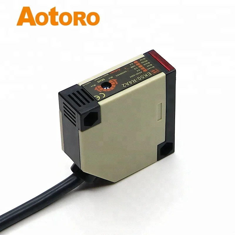 Автоматический датчик света EK50-R4A2 Фото Отражатель луч длинная при помощи инфракрасного излучения расстояние:
