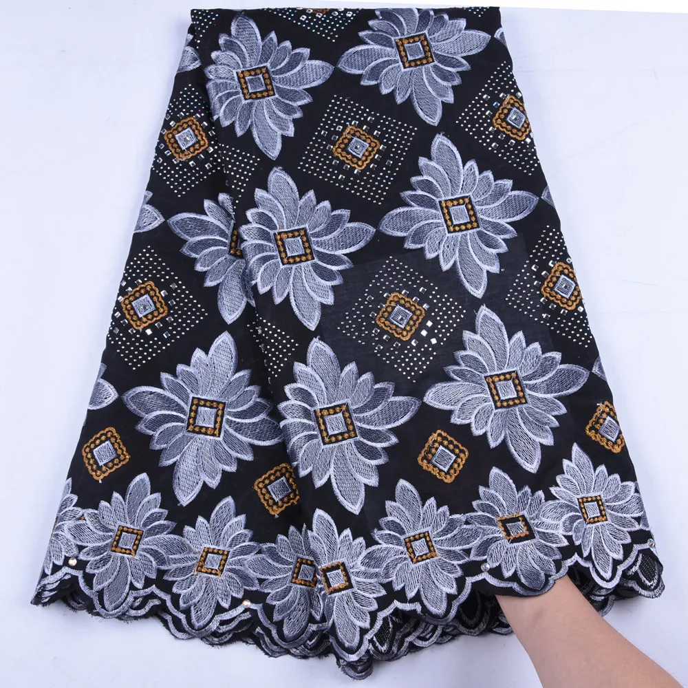 High Quality Swiss Voile Laces Switzerland Cotton African Dry Cotton Lace Fabric 2019 Nigerian Man Voile Lace 5 Yards 1667