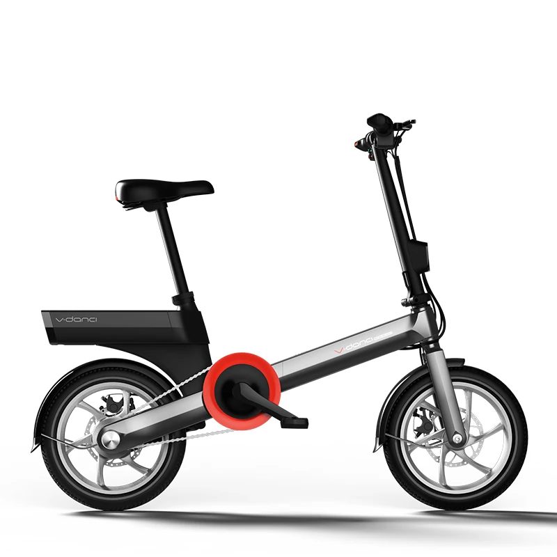 
2020 14 inch alloy e bike motor electric folding bicycle electric moped 48V 250w electric folding bike 