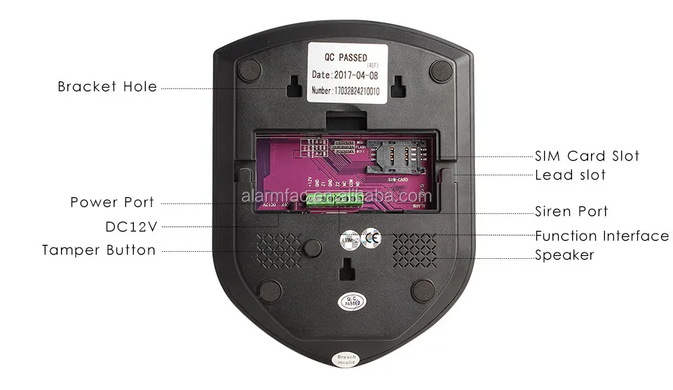 4G wifi wireless home burglar security alarm