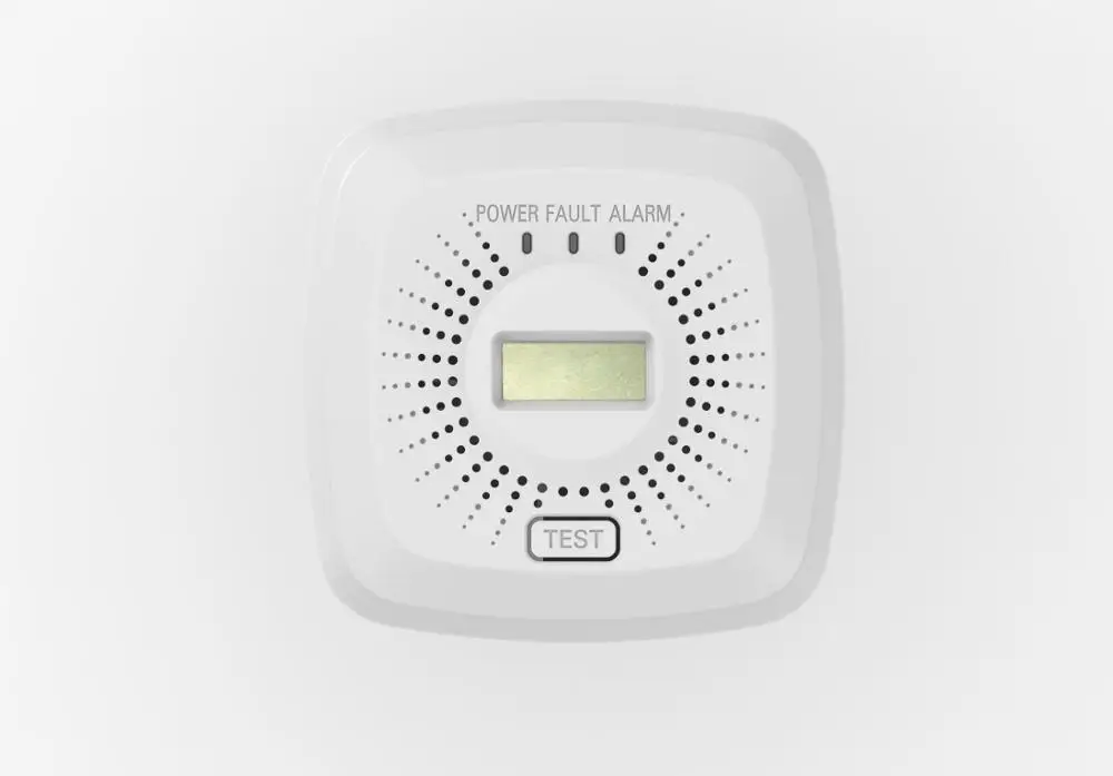 Детектор монооксида углерода белый детектор CO портативный с сигнализацией