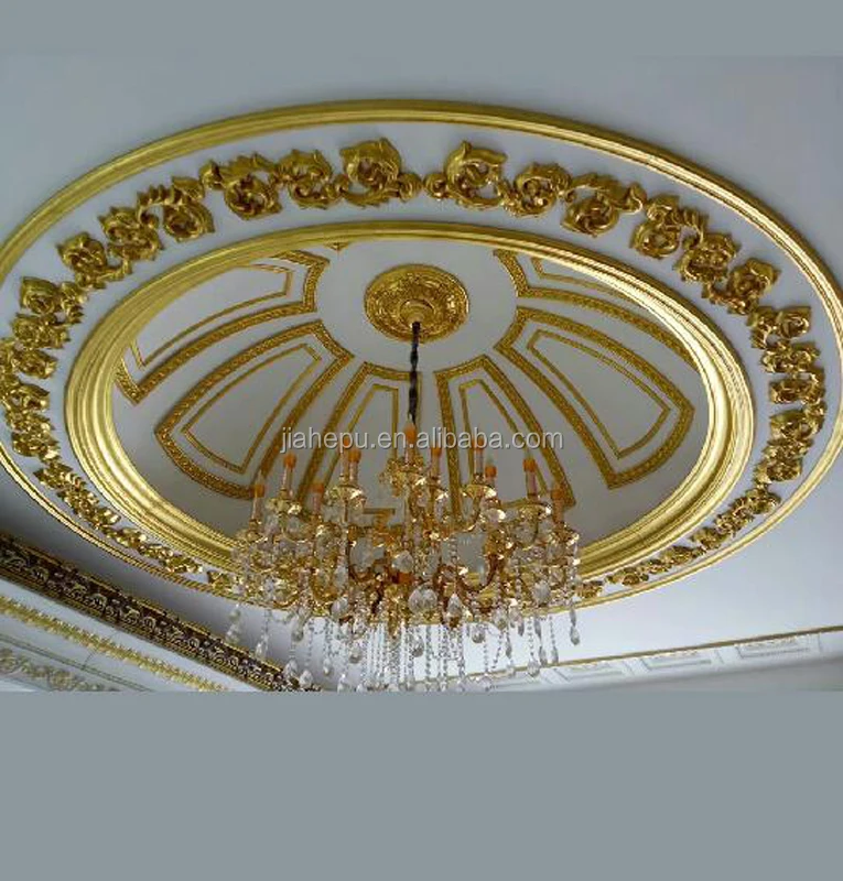 
Decorative Round Gold Color Ceiling Rose/Medallion/Dome 