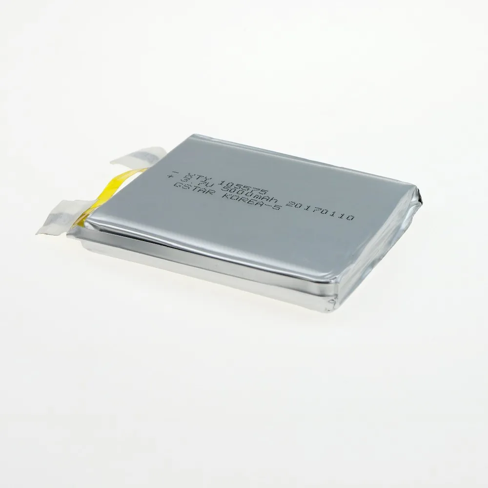 
3.7V 5000 mAh Polymer Li-ion battery For GPS PDA DVD iPod Tablet PC DIY 105575 