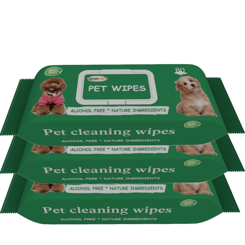 Многофункциональные влажные салфетки для чистки собак и щенков