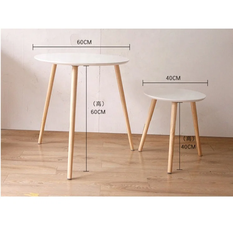 Маленький размер высокого качества деревянный журнальный стол круглый стол дизайн