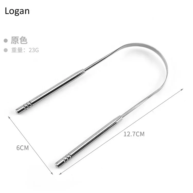 
Professional tongue scraper stainless China surgical tongue cleaner 