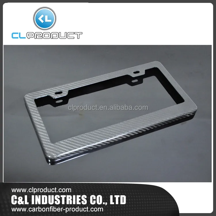 Free shipping OEM Best Price Carbon Fiber License Plate Frames