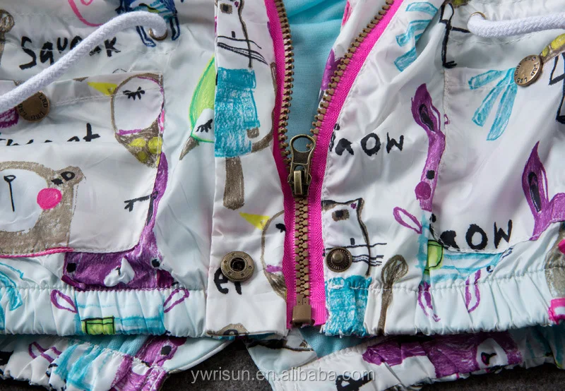 
2017 Animal Wholesale Children Custom Outfit Kids Bomber Rain Jacket 