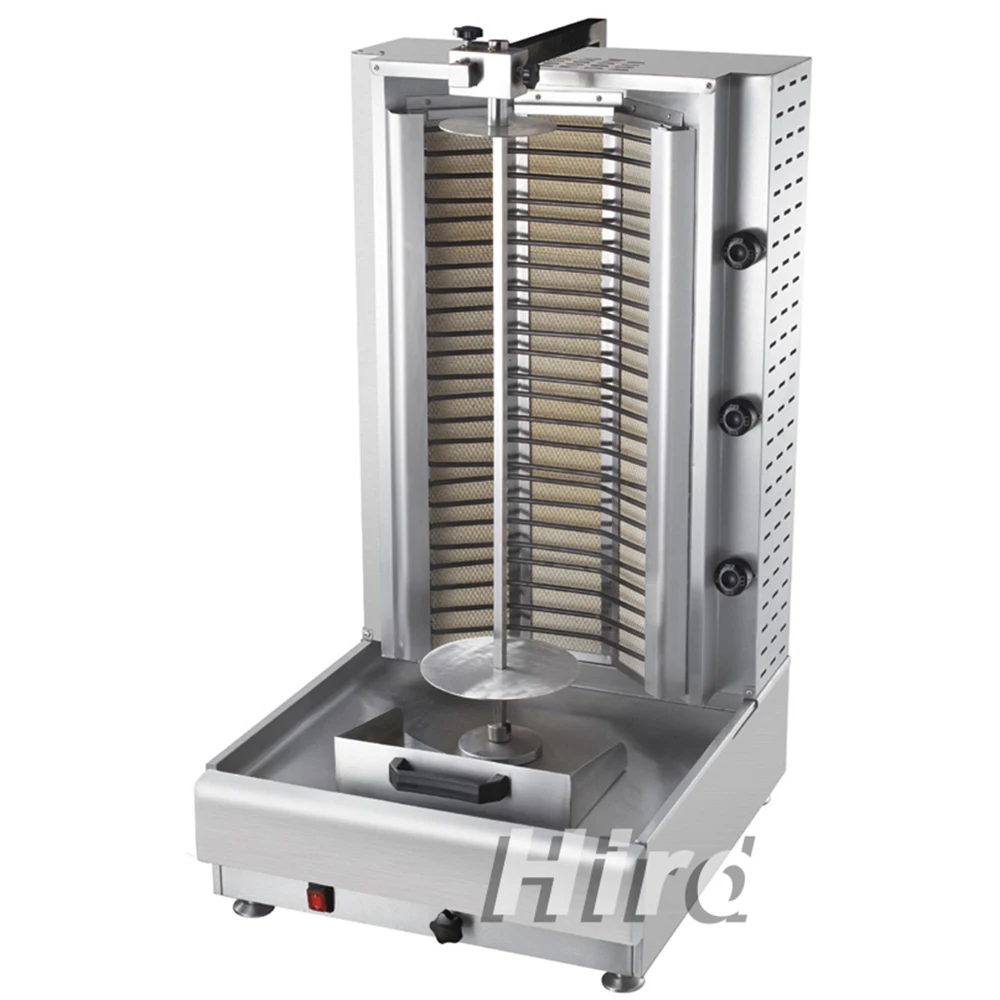 
HEG-4 Commercial Adjustable Stainless Steel Electric Shawarma Broiler Grill Machine Vertical Kebab Middle East 