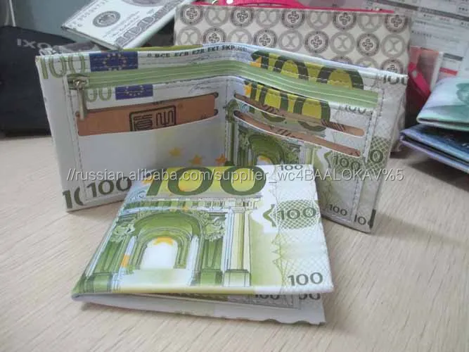 Новый Chic Унисекс Женщин Людей Валюты Примечания Pattern Доллар Кошелек Кошельки Tyvek кошелек