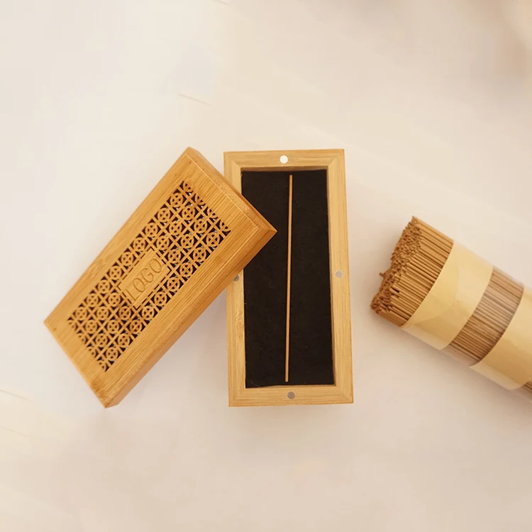 Mini Wood oud incense burner with drawer