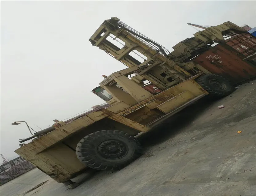 Used japan Mitsubishi manual pallet truck forklift FD400 / 40 ton original Japan diesel forklift with low price for sale