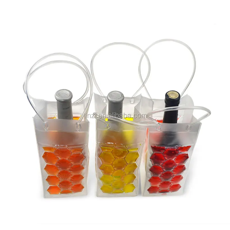 Portable Iceless Plastic Wine Beer Cooler Chiller Bucket with Handle