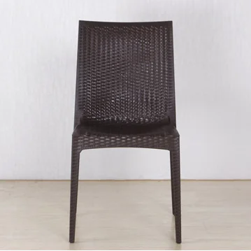 Free Sample Stackable Cheap Patio Garden Set Rattan Dining Table and Chair Design Stackable Outdoor Plastic Dining Garden Set