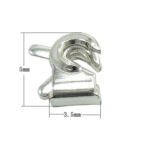XD P721 Nickel Free 925 Sterling Silver Cute Rabbit Brooch Safety Clasp jewelry findings