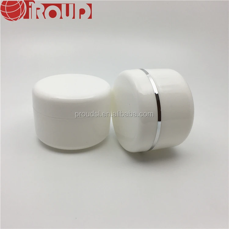 100g empty plastic cosmetic jar pp white for sale