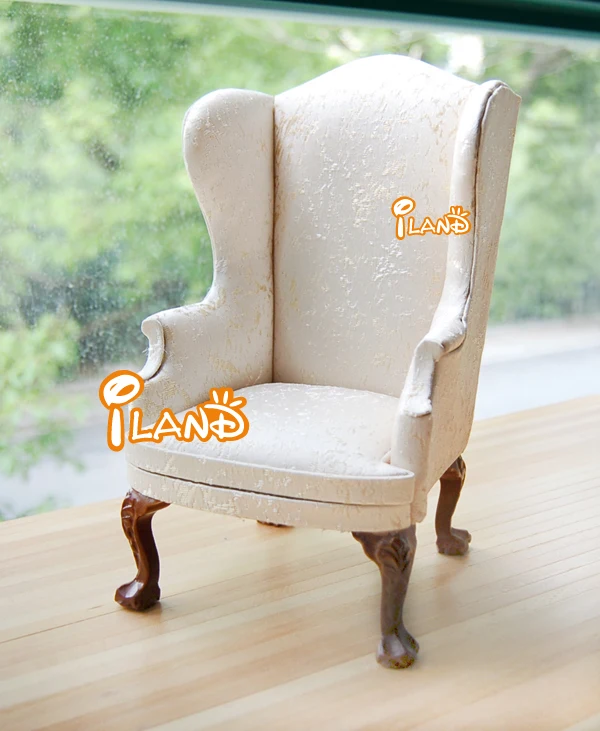 Коллективная кукольная мебель iland, деревянный стул в форме крыла, масштаб 1/6