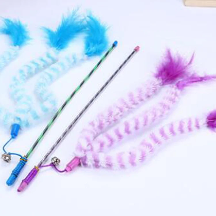 
Qualified Certification Cat Teaser Stick Toy Wand Interactive Cat Wand 