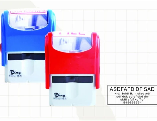 China factory sale size 47x18mm office inking stamp self inking rubber stamp maker