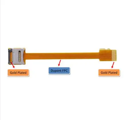 Micro SD TF Memory Card Kit Male to Female Extension Soft Flat FPC Cable Extender