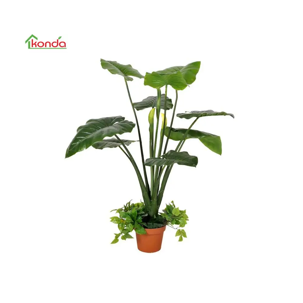 Factory Wholesale 180cm Large indoor decoration potted plants Real Touch artificial alocasia plant Aglaonema Philodendron
