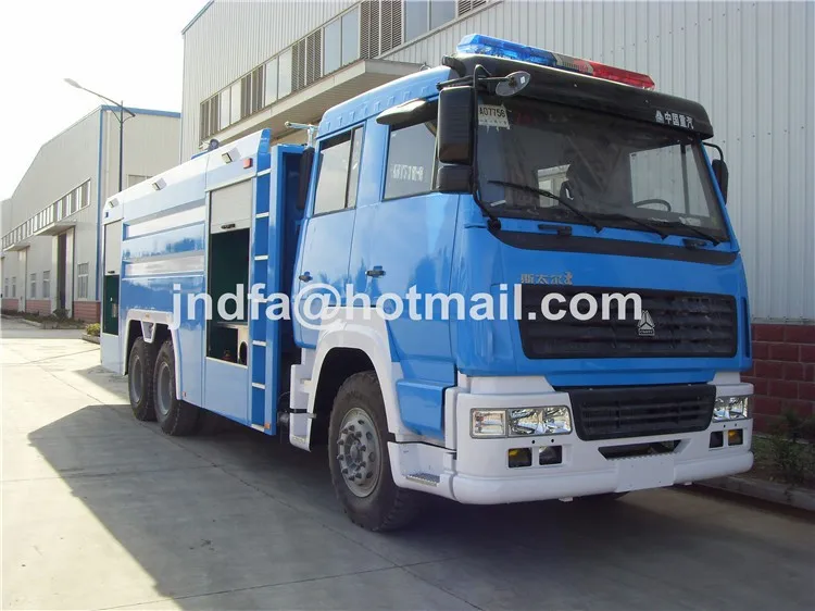 Howo синий пожарная машина 6 X 4 сверхмощный водяной пены автоцистерна 15000L JDF5280GXFPM120Z