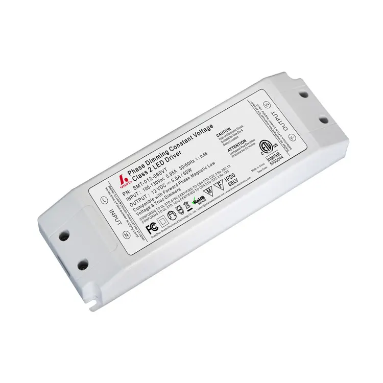 Triac constant voltage dimmable led driver 60w 12v 5a power supply