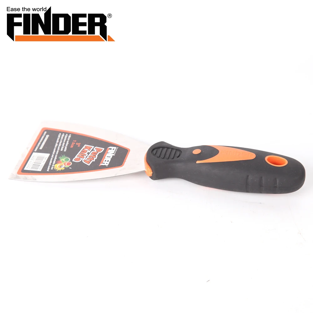 3 'TPR + PP ручка, антикоррозийное лезвие, прочное соединение, нержавеющий нож для шпатлевки с подвижной наклейкой OEM