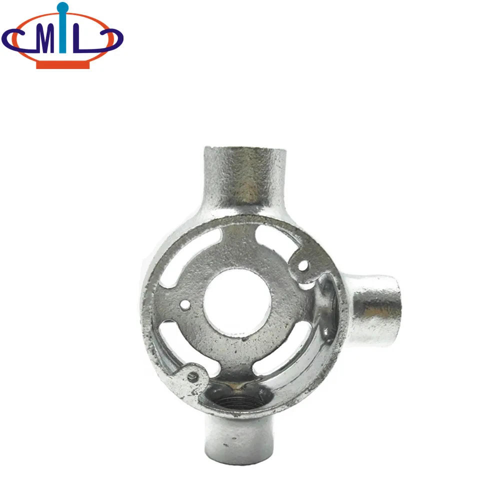 Тяжелый оцинкованная ковкого чугуна расширение Тип тройник 3 way соединитель Кабелепровода