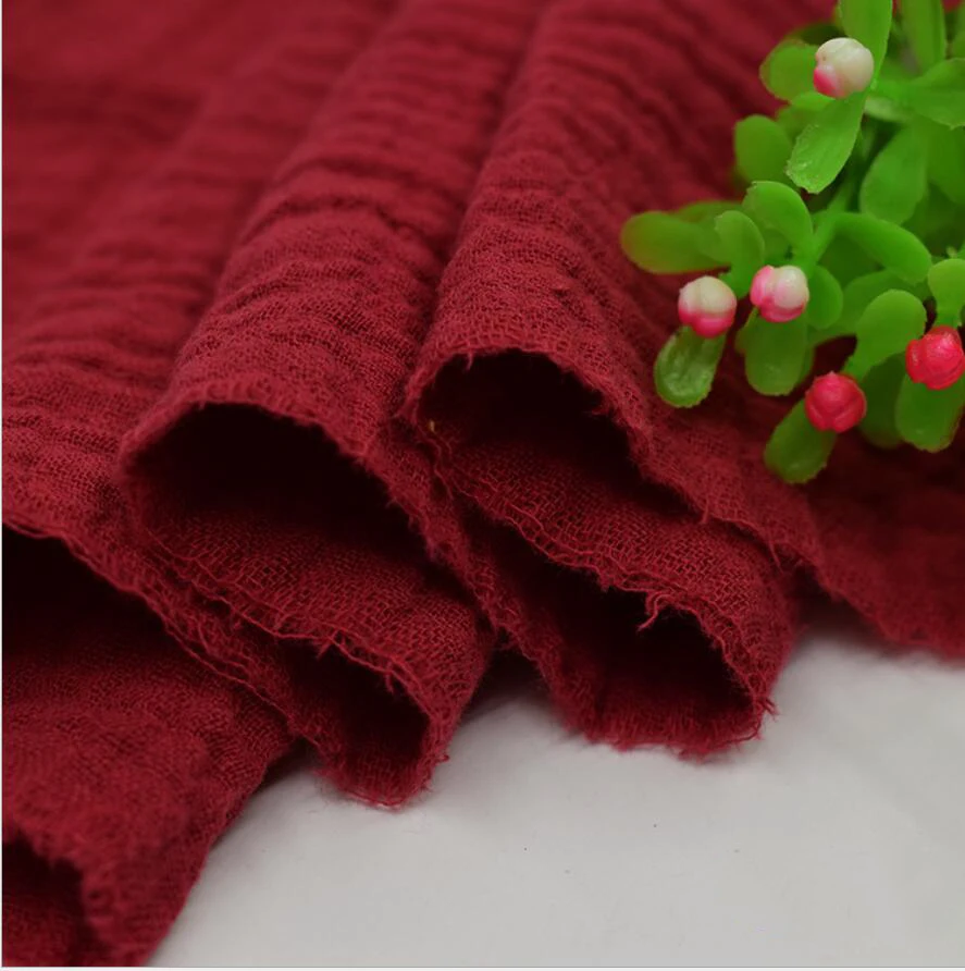
Factory Hot Sell High Quality Double Layers Organic Cotton Gauze Fabric 