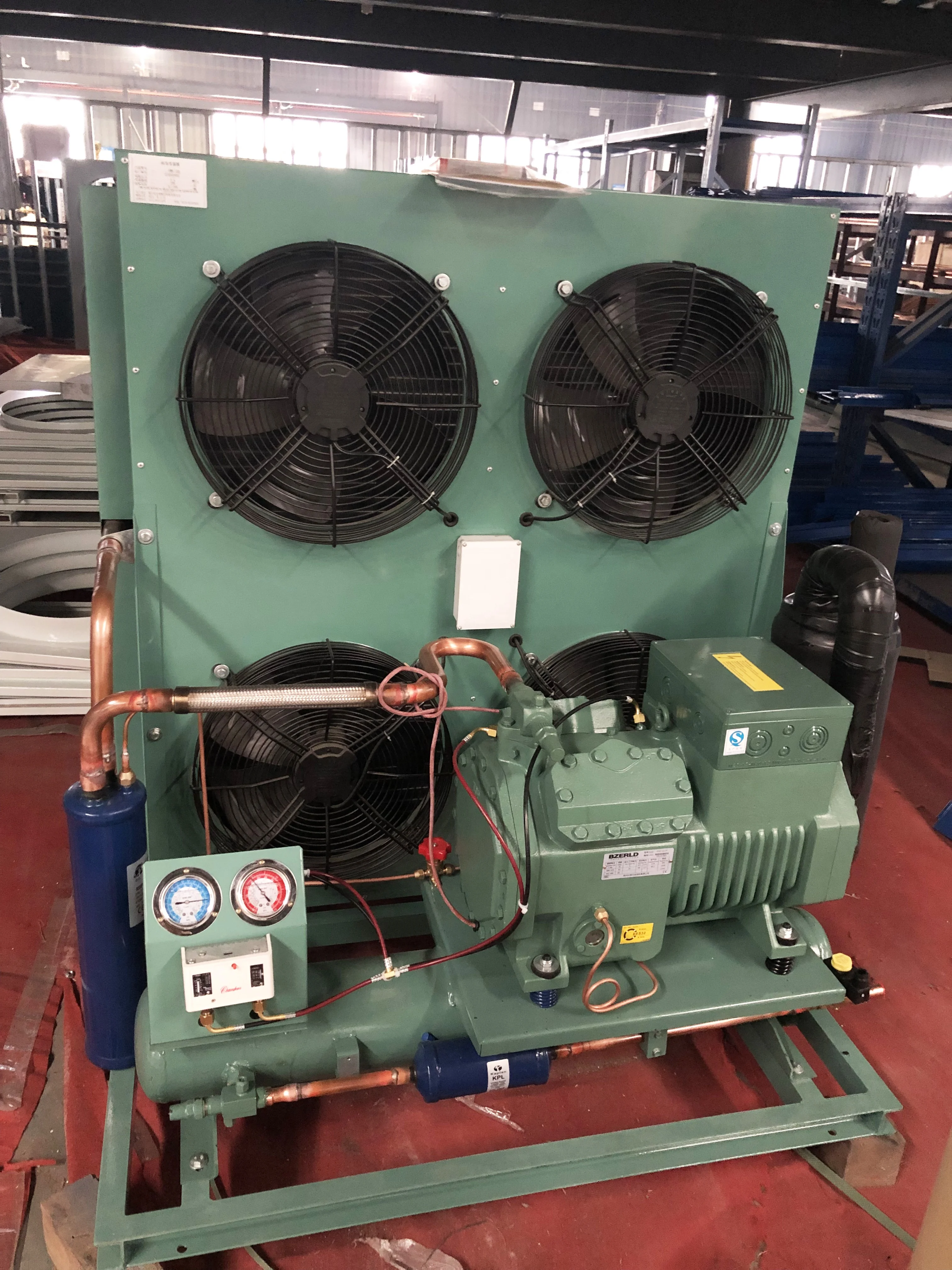 
Bitzer compressor, refrigeration compressor condenser unit for ice cream room 
